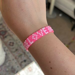 Love is project pink bracelet